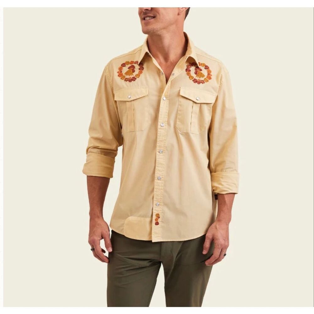 Howler Brothers Gaucho Snapshirt Ring Around The Rooster Pearl Snap Shirts Men’s